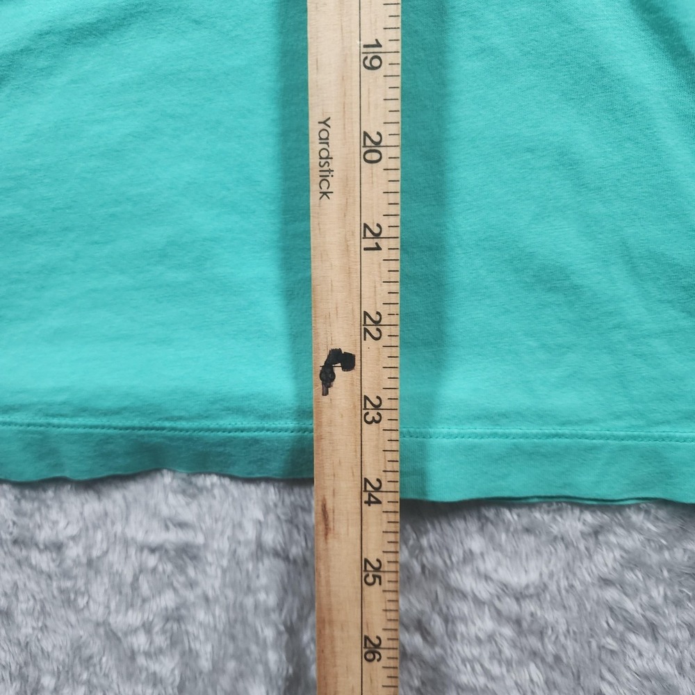 Patagonia Trout Fitz Roy Polo Shirt Mens Medium Green Organic Cotton Summer - Picture 9 of 10
